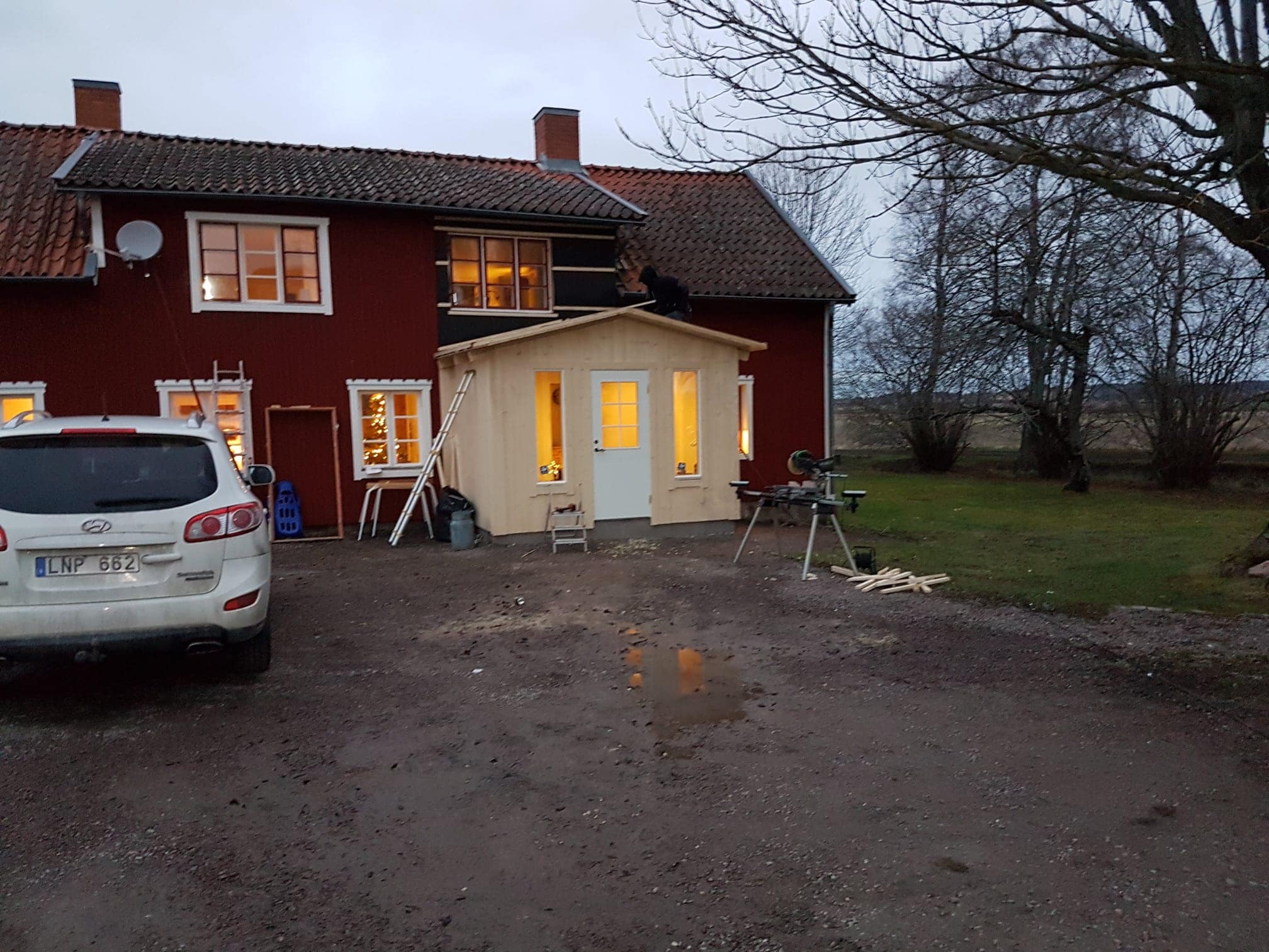 Tillbyggnad utförd av Grönfoss Bygg